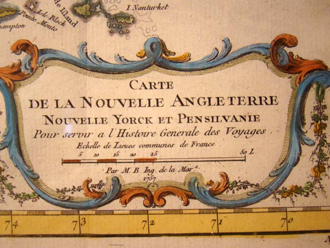 "Carte de la Nouvelle Angleterre" by J. N. Bellin 1757 — image 2